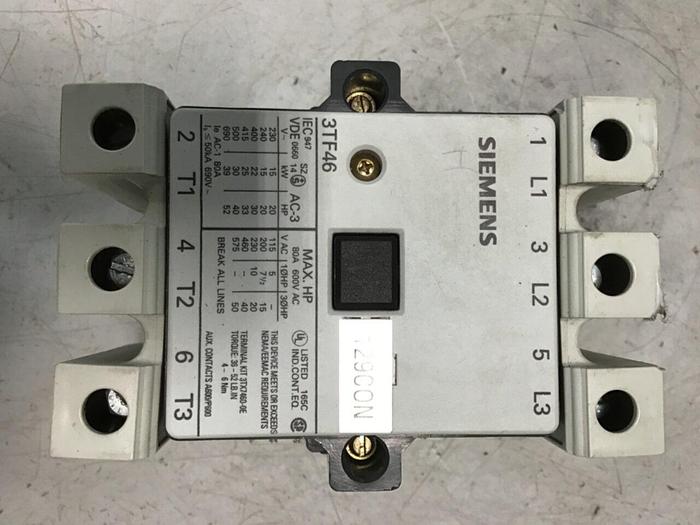 Used SIEMENS Contactor 3TF4622-OAK6 #144026
