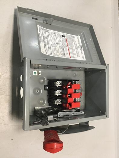 Used SIEMENS 30 Amp Safety Disconnect Switch HNF361 VBII #137851