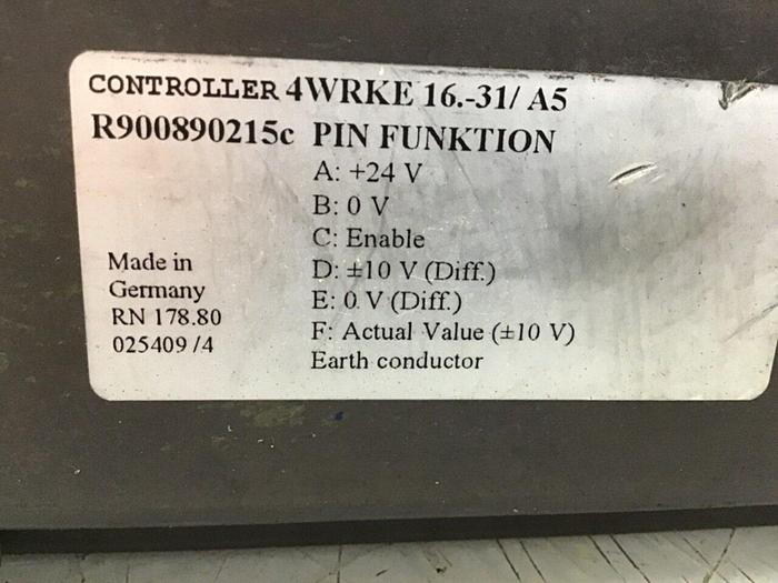 Used REXROTH Valve 4WRKE16W6200P-32/6EG24IK31/A5D3M Used