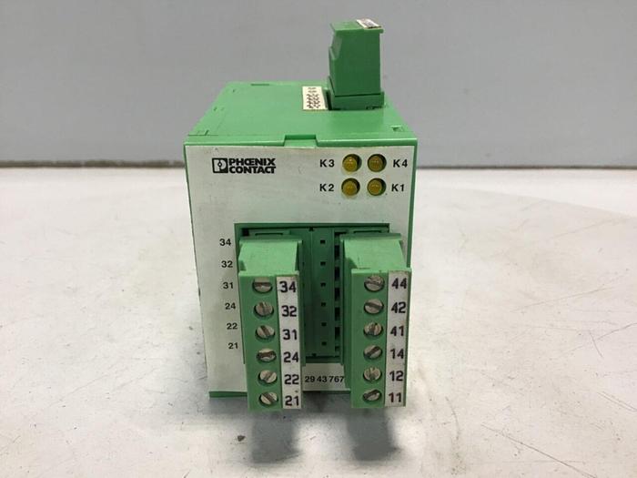 Used PHOENIX CONTACT Input/Output Module EMUG 45-4REL/KSR-G24/21 #133174