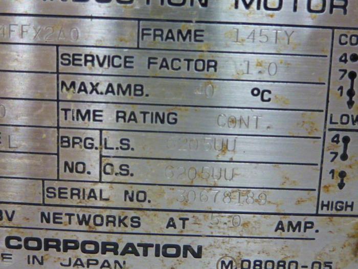 Used SUMITOMO DENKO 1.5 HP Motor HM1830 #56424