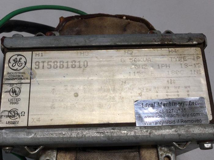 Used GENERAL ELECTRIC .50 kVA Transformer 9T58B1810 #109403