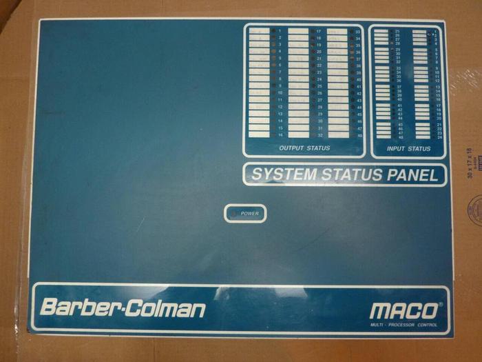 Used BARBER COLMAN System Control Cabinet 40BB-411BC-CCA-A-00 #23901