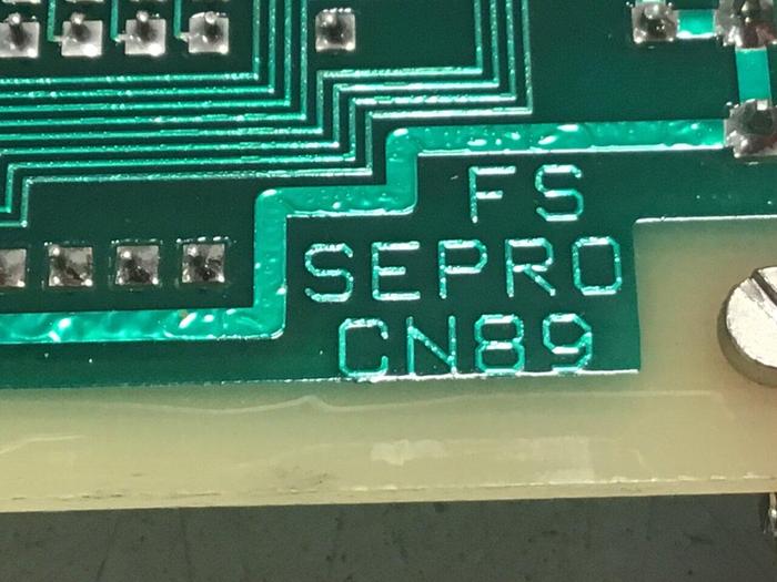 Used SEPRO ROBOTIQUE Control Board 07S0095004/A #136911