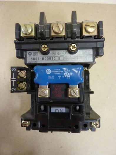 Used ALLEN BRADLEY AC Contactor 500F-BOD930 SER B #55279