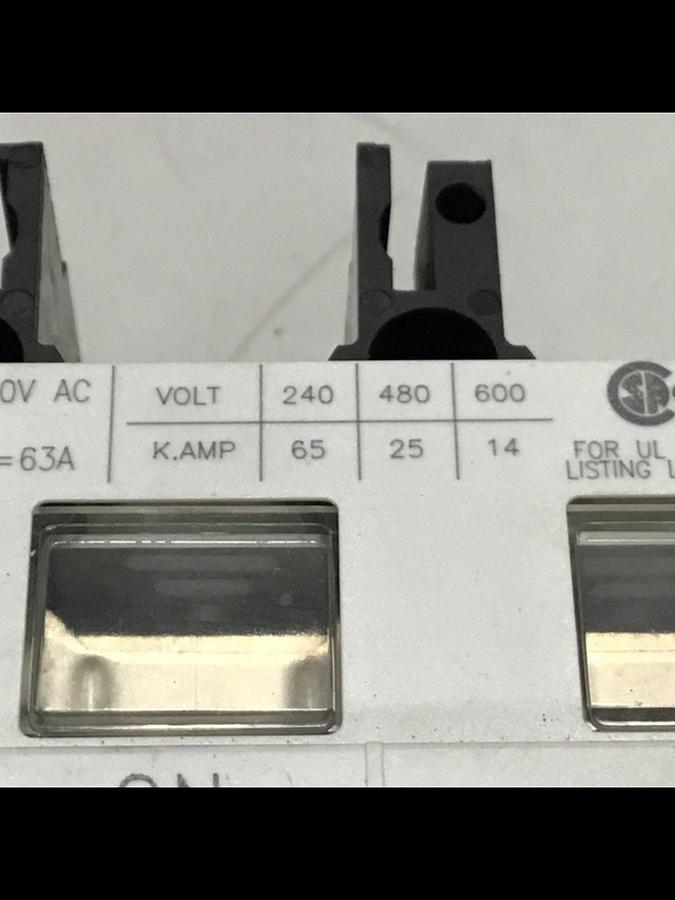 Used MOELLER 63 Amp Circuit Breaker NZM7-63N-NA USED