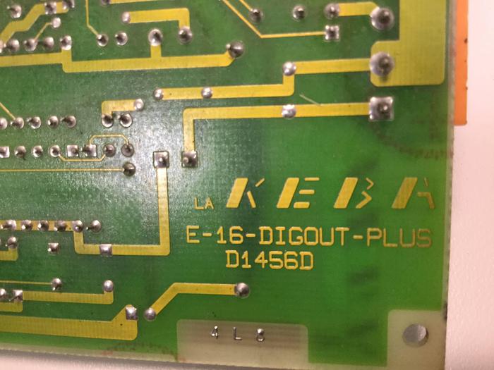 Used KEBA Engel Output Board E-16-DIGOUT-PLUS D1456D Used