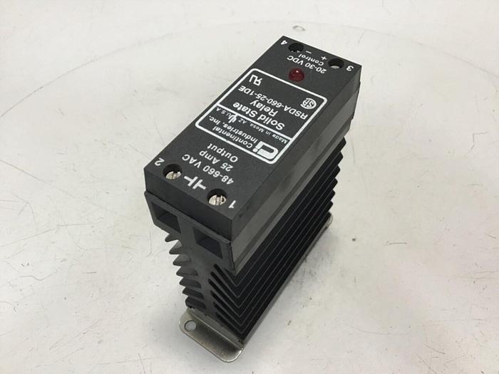 Used CONTINENTAL INDUSTRIES Solid State Relay RSDA-660-25-1DE #134742