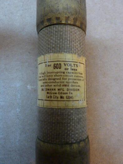 Used BUSSMANN 40 Amp Fuse KAC-40 #27463