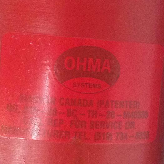 Used OHMA Cylinder 816-20-BC-TR-28-M40538 / PS816-262-CFF-.35-TR-24 #89780