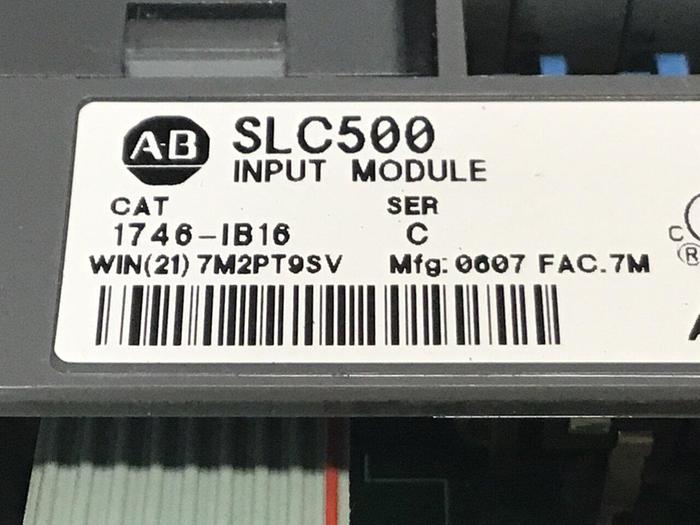 Used ALLEN BRADLEY Input Module 1746-IB16 SER C #127236