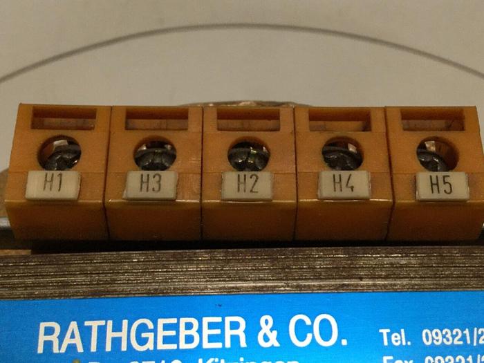 Used RATHGEBER 1600 VA Transformer ET1600 #107897