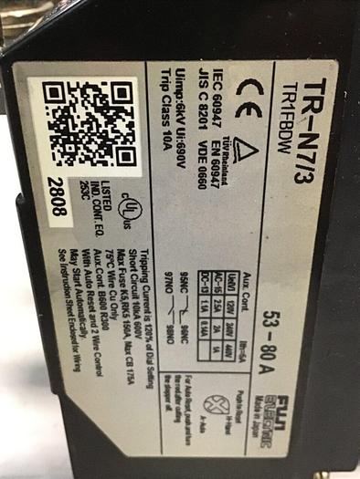 Used FUJI ELECTRIC Contactor SC-N7 SC1FBAA #141281