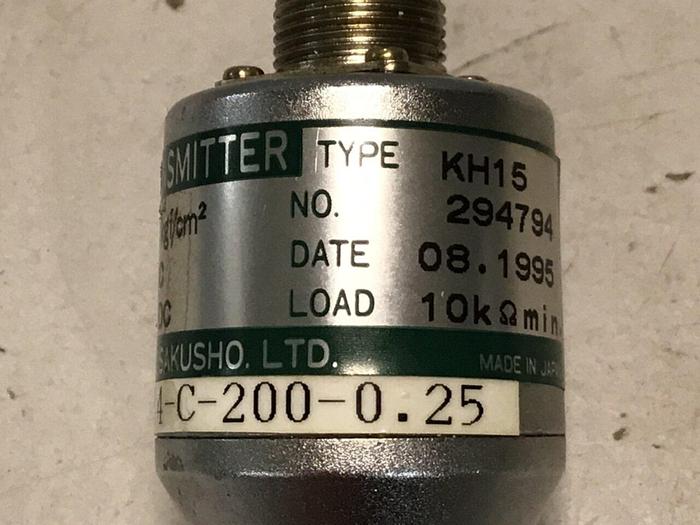 Used NAGANO Pressure Transmitter KH15-PT14-C-200-0.25 #126533