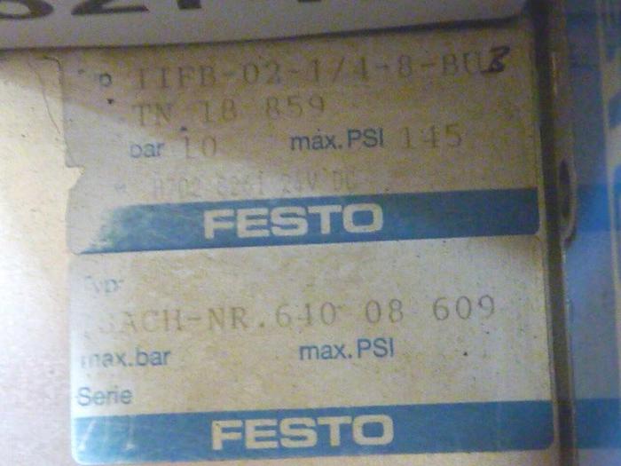 Used FESTO Control Block / Valve Terminal IFB8-02 #52747