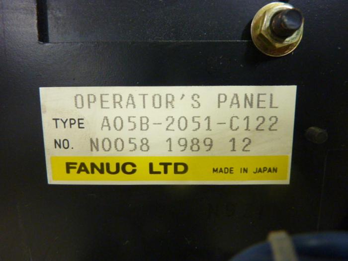 Used FANUC Operator Panel A05B-2051-C122 #51385
