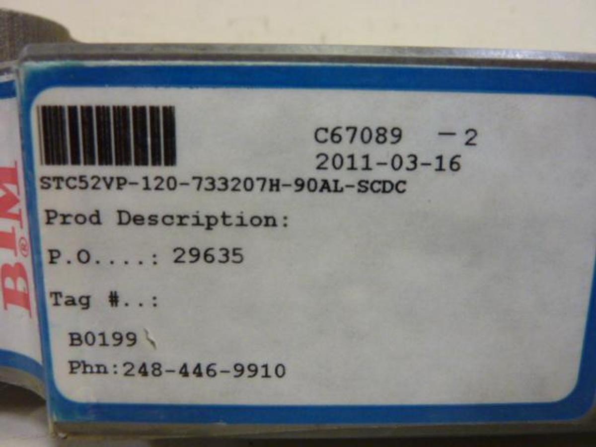 Used BTM CORP Power Clamp STC52VP-120-733207H-90AL-SCDC Used
