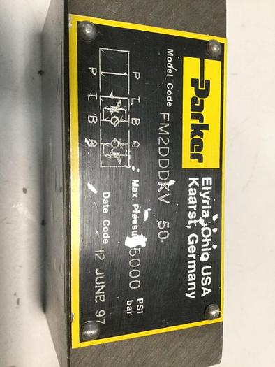 Used PARKER Hydraulic Valve FM2DDDKV 50 #114706