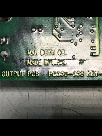 Used VAN DORN Pathfinder DC Output Board PC330-038 Used