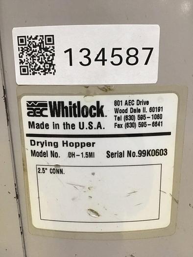 Used AEC WHITLOCK Drying Hopper DH-1.5MI Used