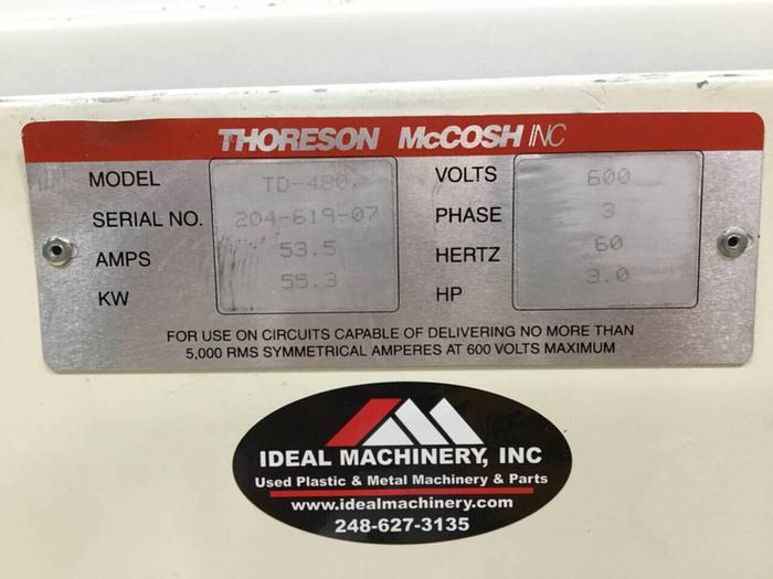 Used THORESON MCCOSH Thermal-D Desiccant Dryer TD480 Used
