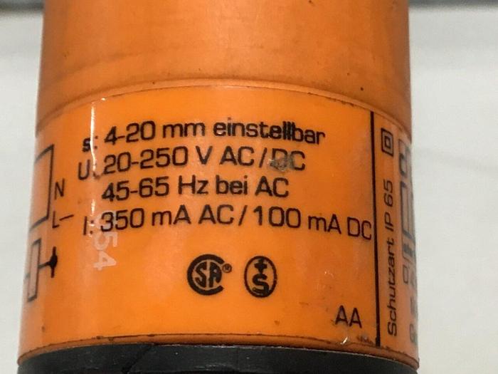 Used IFM Proximity Switch KB0040 KB-2020-BBOA #126834