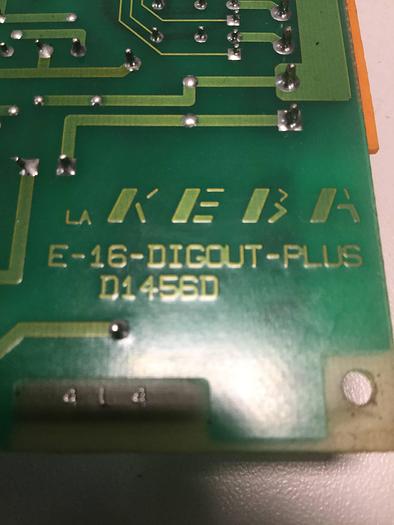 Used KEBA Engel Output Board E-16-DIGOUT-PLUS D1456D Used