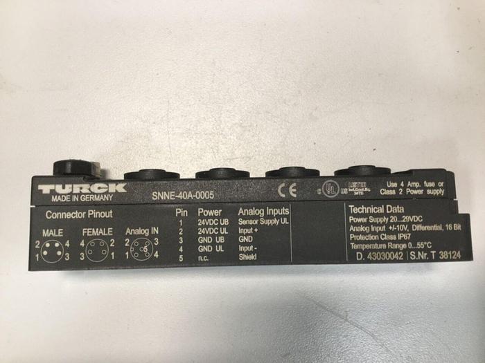 Used TURCK ELEKTRONIK Piconet Extension Module SNNE-40A-0005 #102856