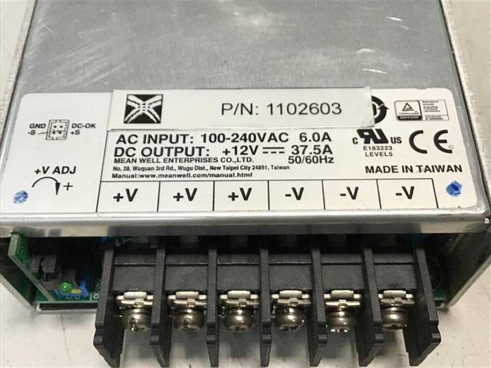 Used MEAN WELL Power Supply 1102603 #135492