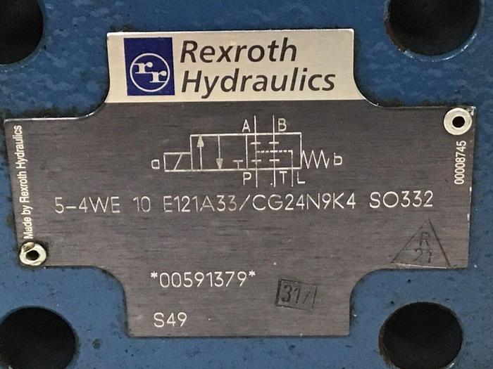 Used REXROTH Valve 54WE10E121A33/CG24N9K4 SO332 #138025