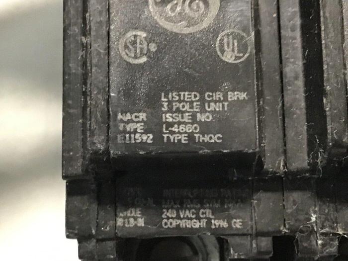 Used GENERAL ELECTRIC Breaker THQC330 Used