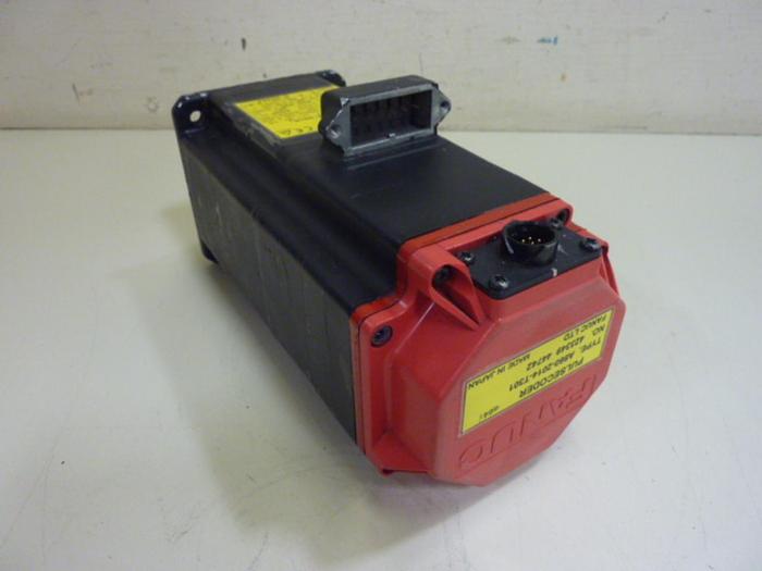 Used FANUC 0.75 kW (1 HP) AC Servo Motor A06B-0205-B605 Used
