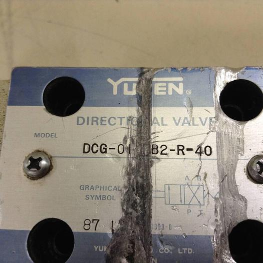Used YUKEN Directional Valve DCG-01-0B2-R-40 #80548