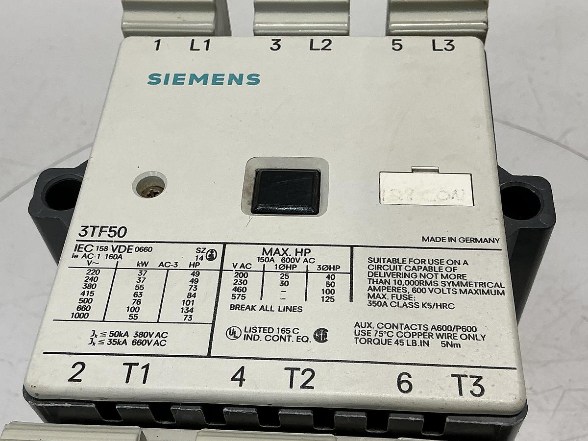 Used SIEMENS 3TF50