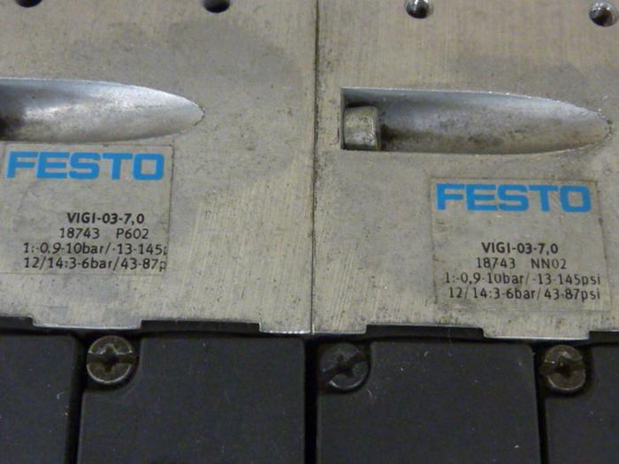 Used FESTO Control Block w/ Valves IFB8-03 #52807