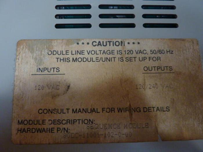 Used BARBER COLMAN Sequence Module MACO 8000 80CC-11001-102-0-00
