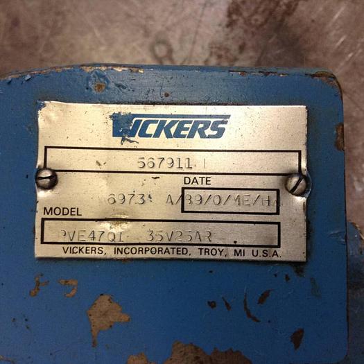 Used VICKERS Hydraulic Piston Pump PVE47QI35V25AR Used