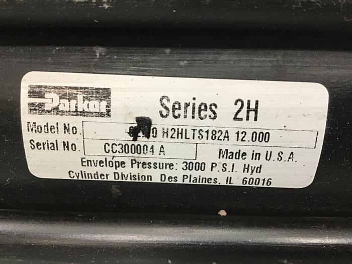 Used PARKER Injection Sled Cylinder 02.00 H2HLTS182A 12.000 USED