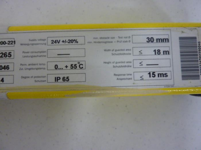 Used SICK OPTIC ELECTRONIC Light Curtain Receiver FGSE 1200-221 Used