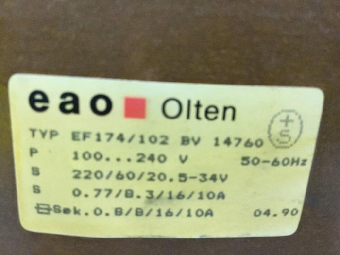 Used EAO Transformer EF174/102 #115959