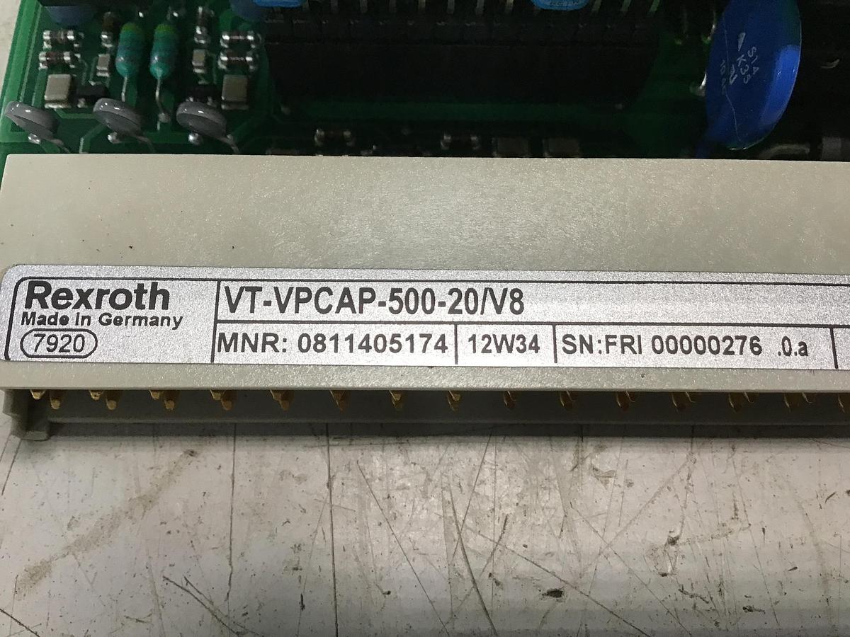 Used REXROTH VT-VPCAP-500-20/V8 Amplifier Used #144167
