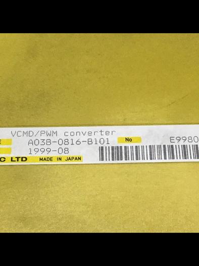 Used FANUC Servo Converter A03B-0816-B101 #138669