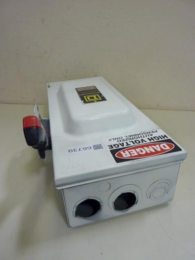 Used SQUARE D Disconnect Switch HU363 SER F1 #66739