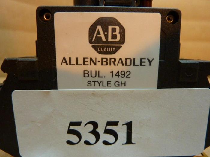 Used ALLEN BRADLEY 2 Amp Circuit Breaker 1492-GHD020 F SER A #5351