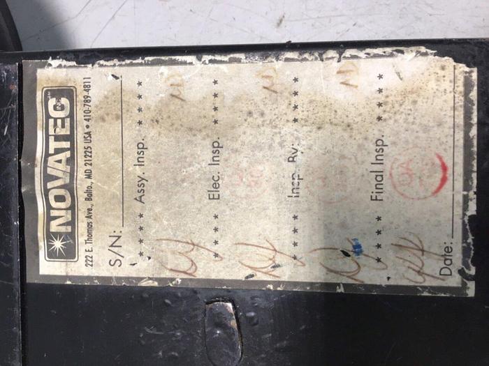 Used NOVATEC Vacuum Loader Control VL-5 CTRL #138370