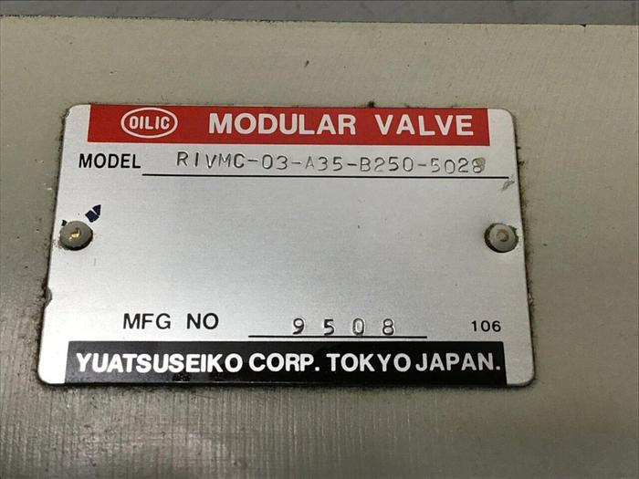 Used YUATSU SEIKO Modular Valve R1VMC-03-A35-B250-5028 #118436