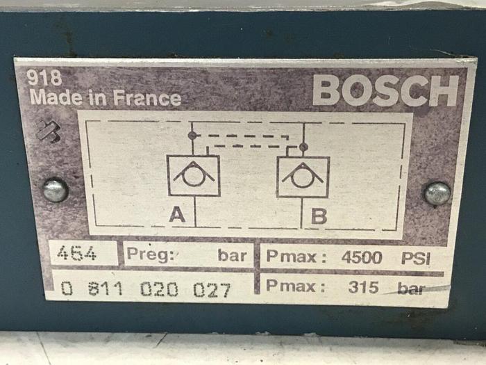Used BOSCH Check Valve 0 811 020 027 Used