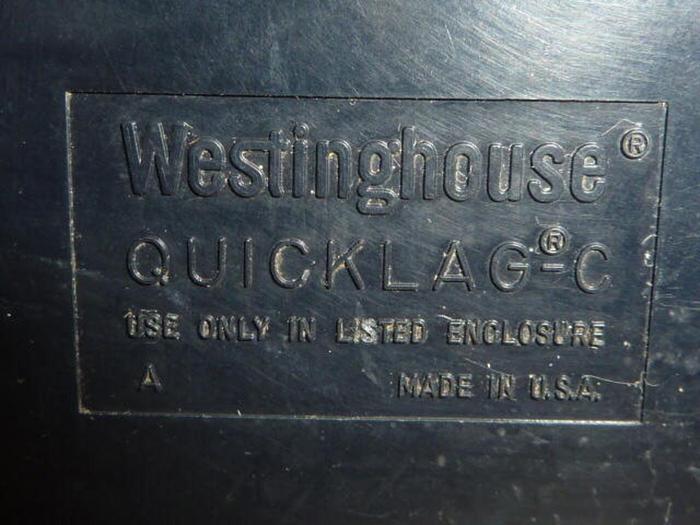 Used WESTINGHOUSE 15 Amp Circuit Breaker QUICKLAG-C #31346