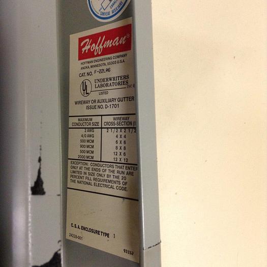 HOFFMAN Wireway Section F-22L06 #82785