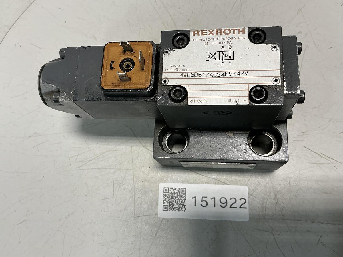 Used REXROTH 4WE6D51/AG24N9K4/V